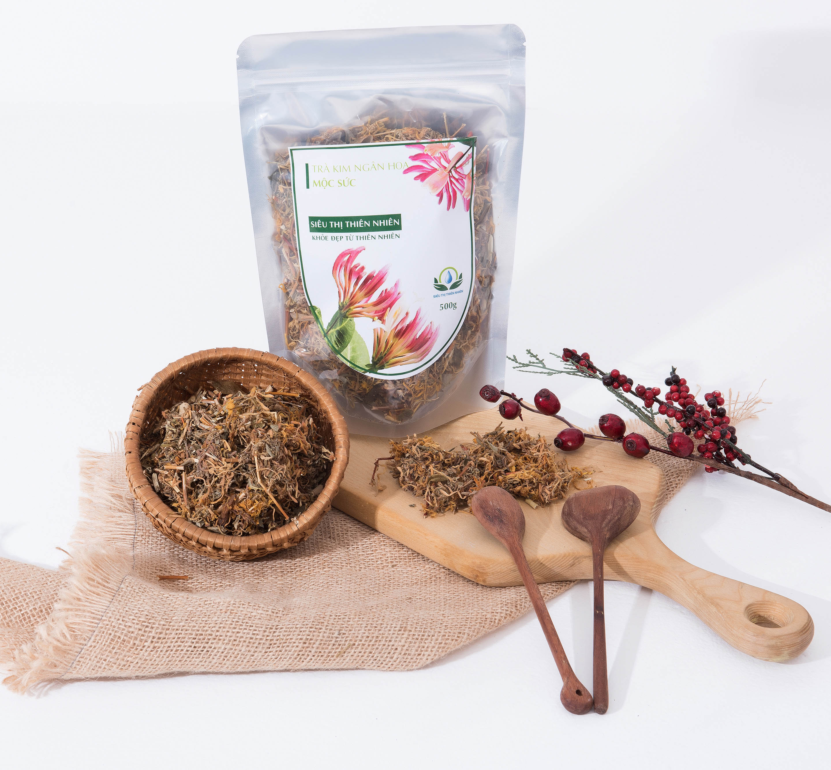 Trà Kim Ngân Hoa Sấy Khô Mộc Sắc 100g