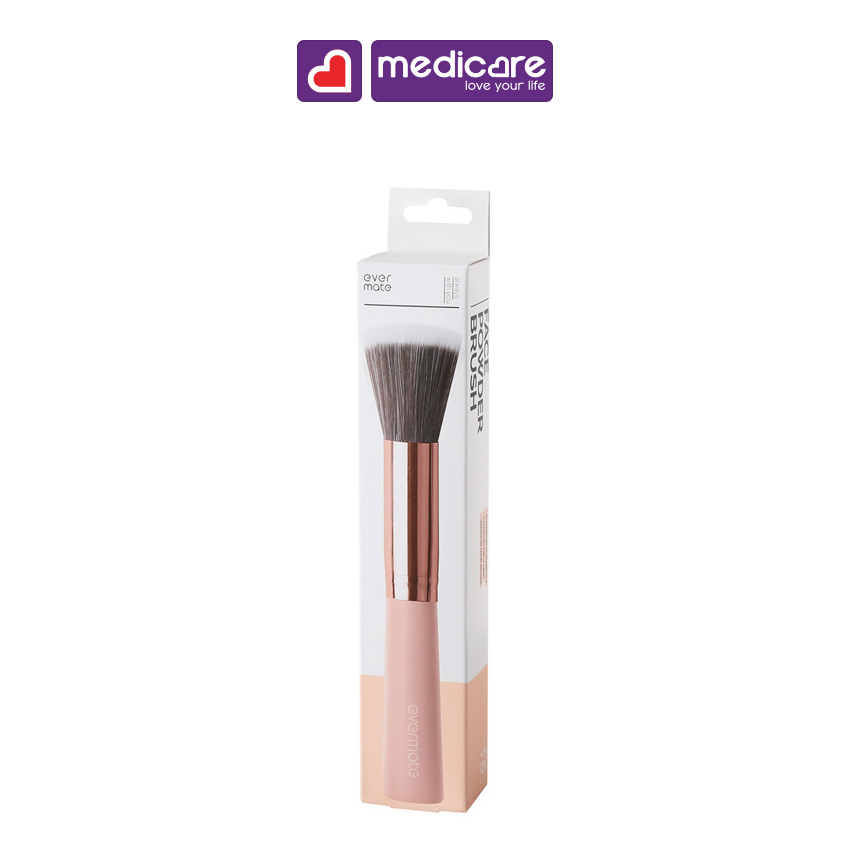 Cọ phấn phủ EVERMATE lông 2 màu