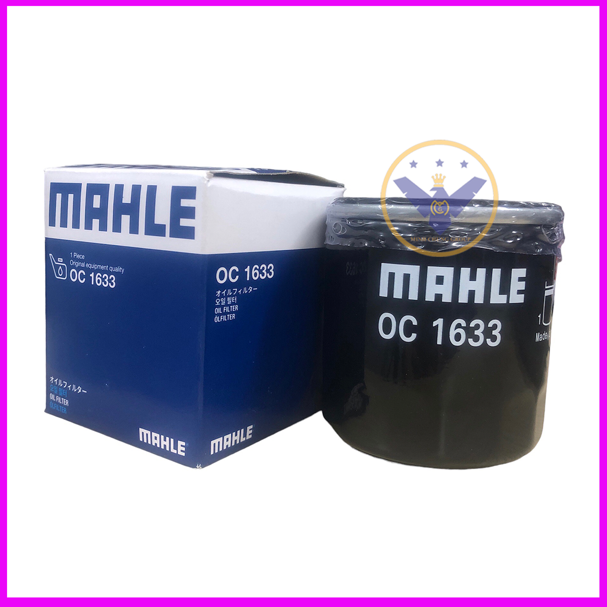 Combo 2 Lọc nhớt chính hãng Mahle OC-1633 cho xe Mazda 2,3,6, Cx 5, CX 8, CX 9