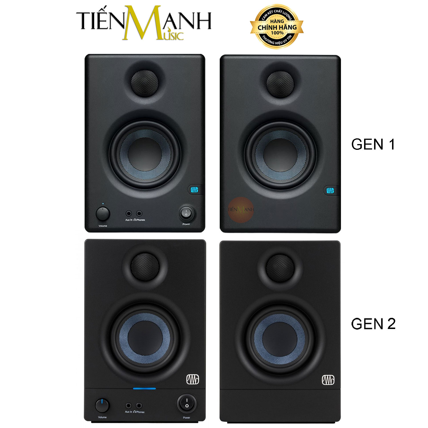 Loa Kiểm Âm Nghe Nhạc Presonus E3.5 Gen2 Eris Powered Studio Monitor Speaker E35 Pair Hàng Chính Hãng
