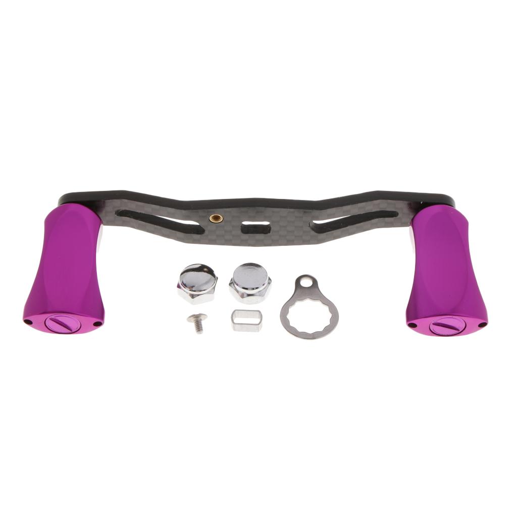 Carbon Fiber Fishing Reel Handle Aluminium Alloy Knob for Baitcasting