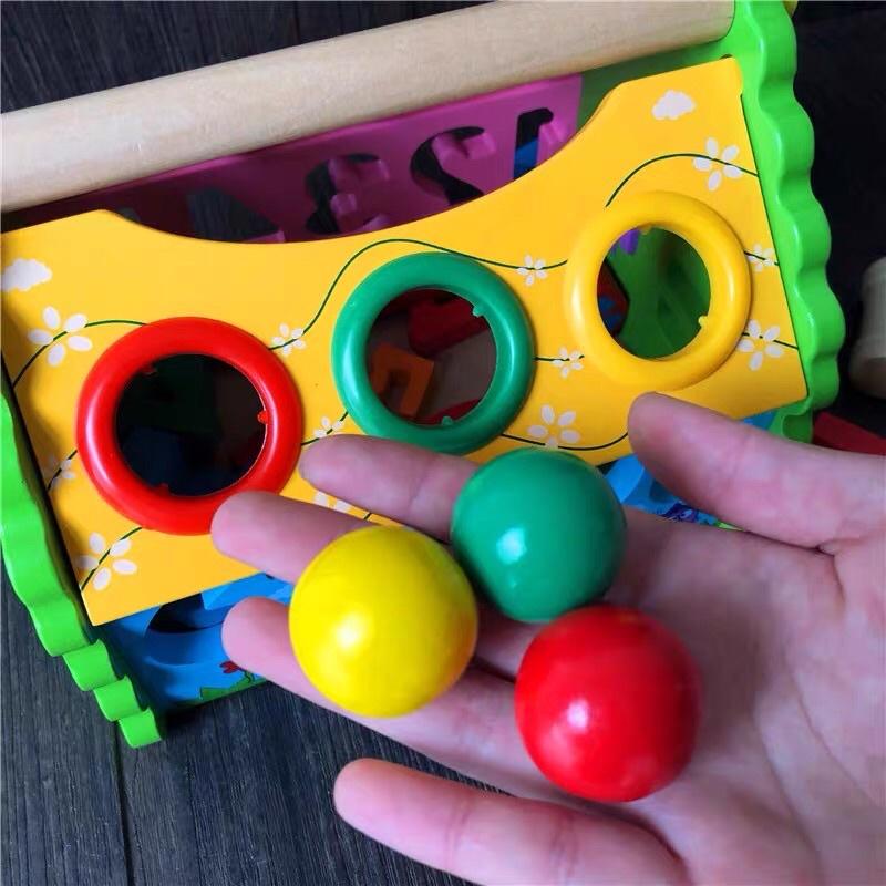 NHÀ GỖ THẢ HÌNH SỐ LẮP RẮP KÈM ĐẬP BÓNG