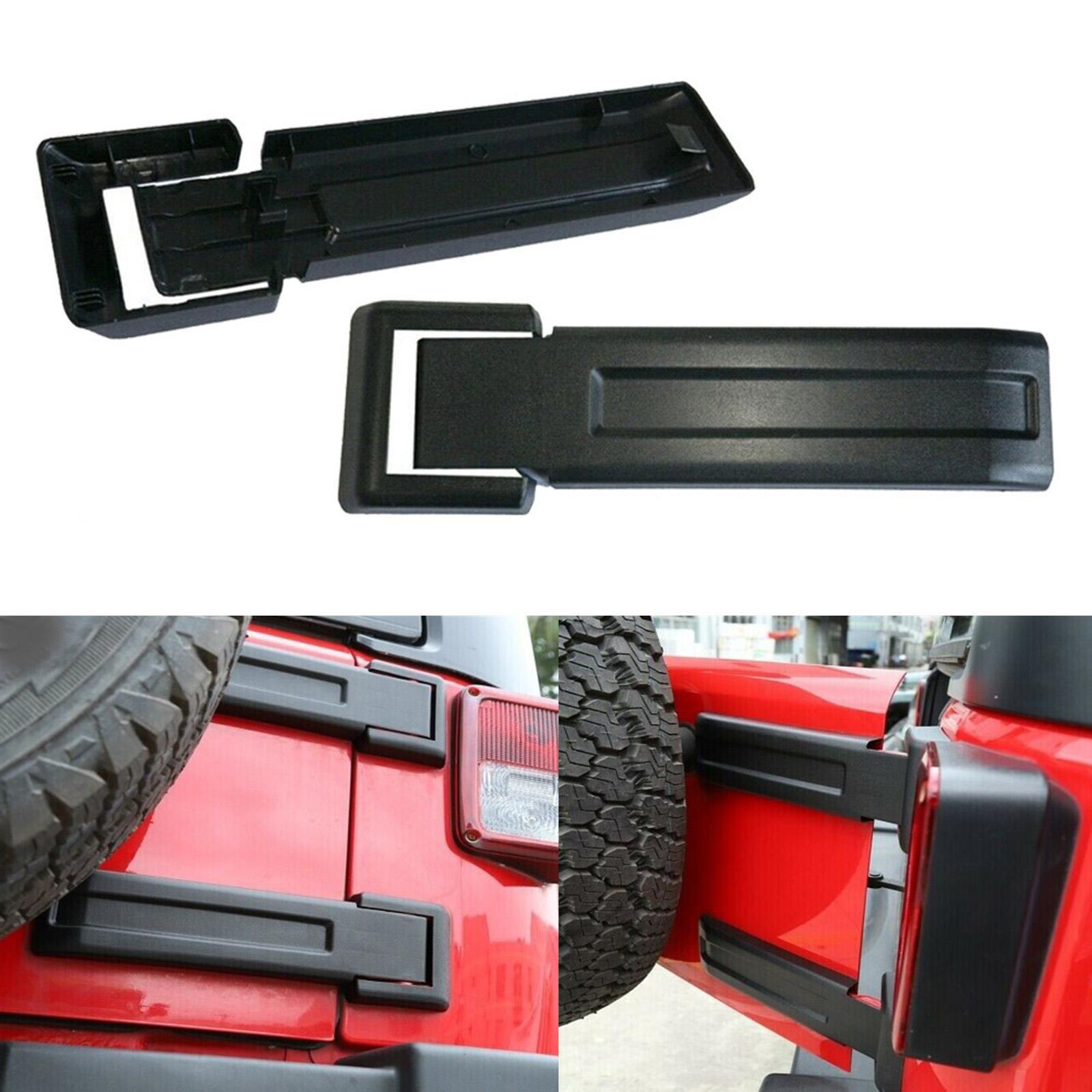 2 Pieces Tailgate Hinge Cover Cap Replaces Parts Easy to Install Black Accessory Tailgate Hinge Covers Trim for