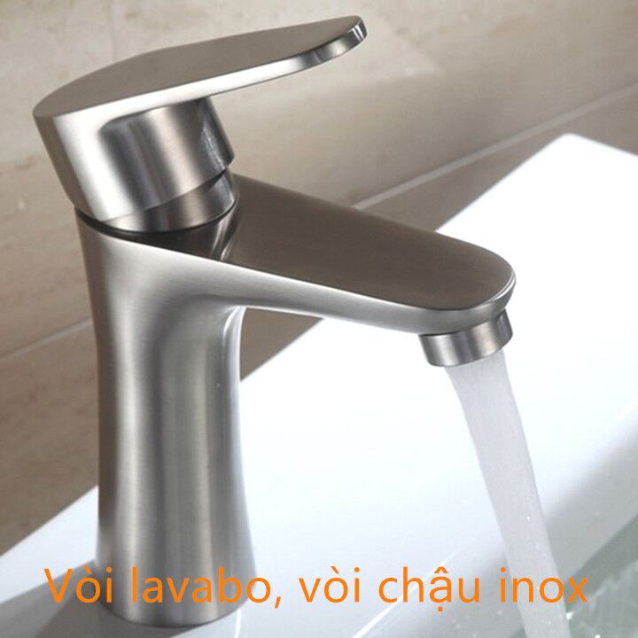 Vòi Lavabo nóng lạnh kèm theo 2 dây bện cấp nước - Vòi Bếp nóng lạnh