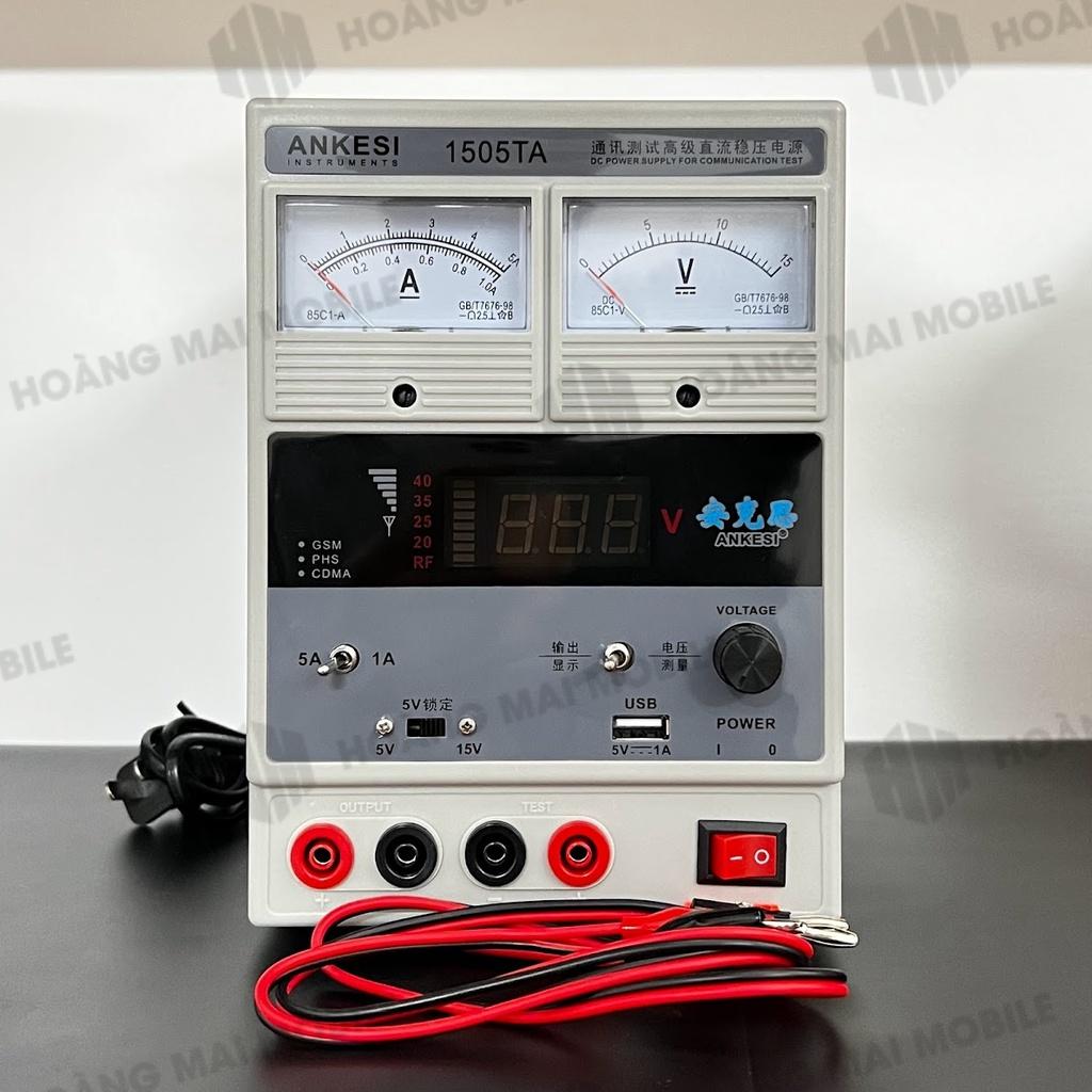 Máy cấp nguồn ANKESI 1505TA đồng hồ kim 15V-5A