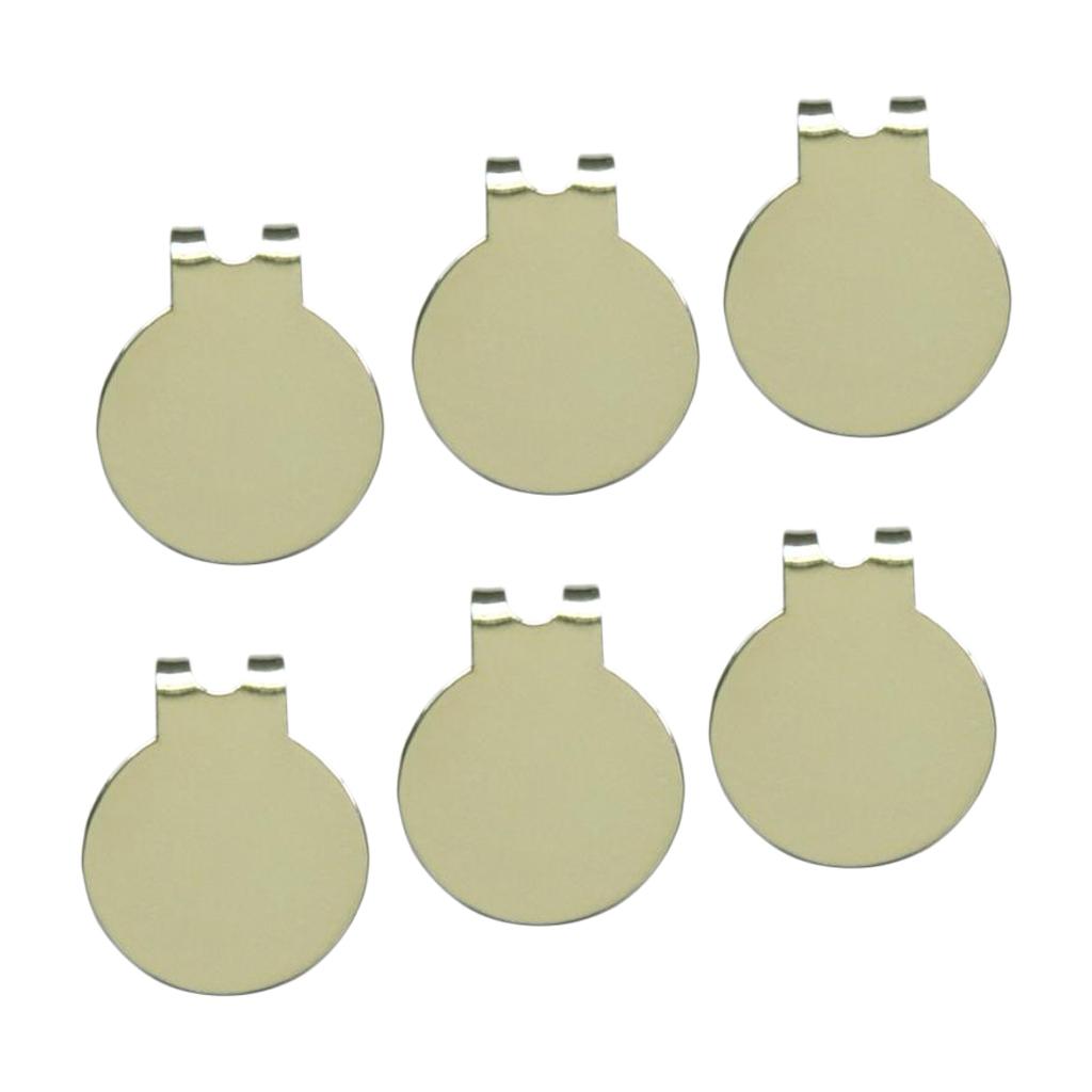 6Pcs/Set Golf Hat Clips - Heavy Duty Zinc Alloy