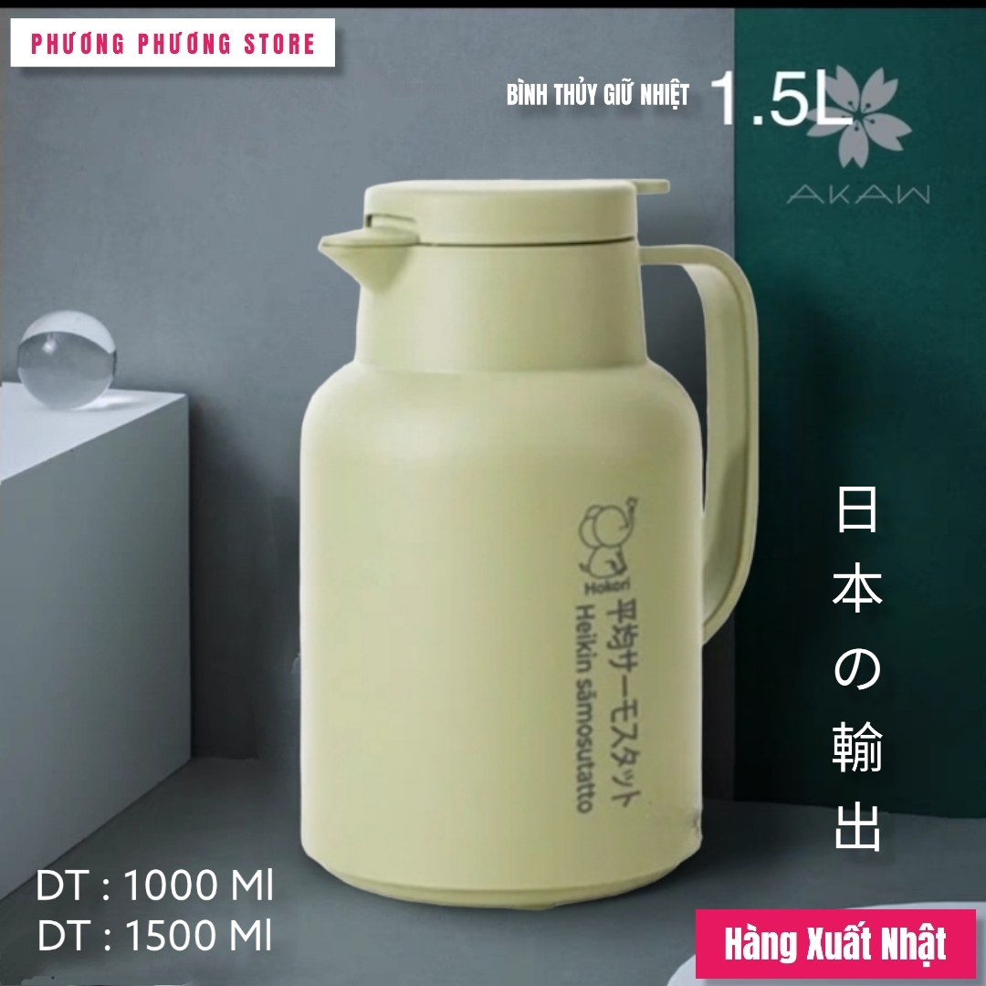 Bình giữ nhiệt 1500ml và 2000ml, phích giữ nhiệt 24h Powcan