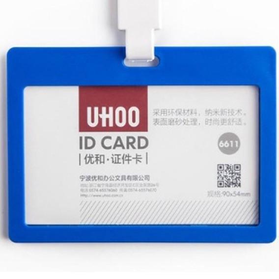Bao thẻ nhân viên cao cấp UHOO - 6611 ( Xanh Dương)