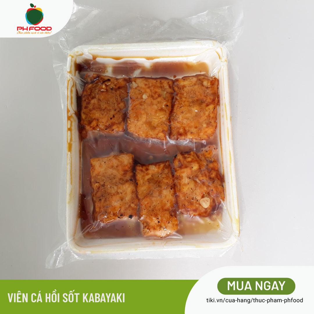 - Viên Cá Hồi Sốt Kabayaki - Khay 6 Viên