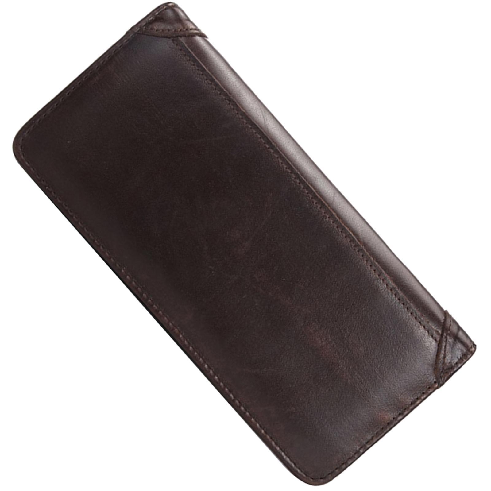 Men Long Wallet  Bifold Vintage Style Minimal PU Leather Card Holder