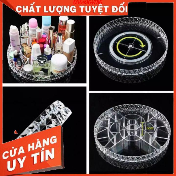 kệ đựng mỹ phẩm , kệ để mỹ phẩm , kệ mỹ phẩm xoay 360 độ ,đựng đồ trang điểm