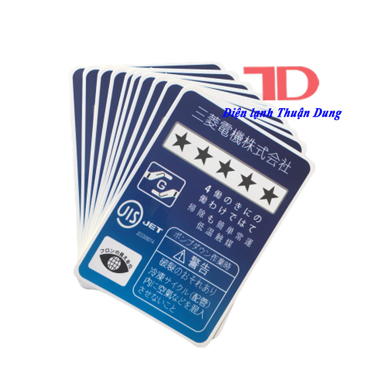 Tem trang trí năng lượng nội địa Nhật lớn 9.5X6.5cm