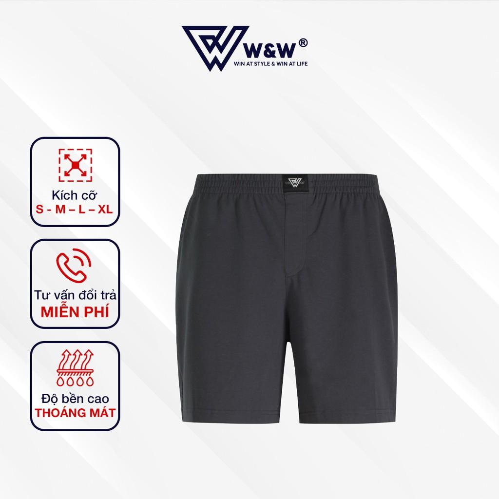 Quần Short Nam W&amp;W Vải Thun Cạp Chun, Chất Liệu Mỏng Nhẹ, Thoáng Mát, Dáng Thể Thao Trẻ Trung WSH31