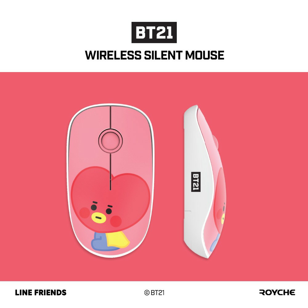 CHUỘT MÁY TÍNH KHÔNG DÂY CHỐNG ỒN BT21 BABY BEENS MOUSE