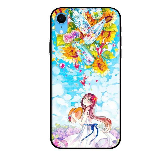 Ốp lưng cho iPhone XR Anime Cô Gái Hoa Hướng Dương - Hàng chính hãng