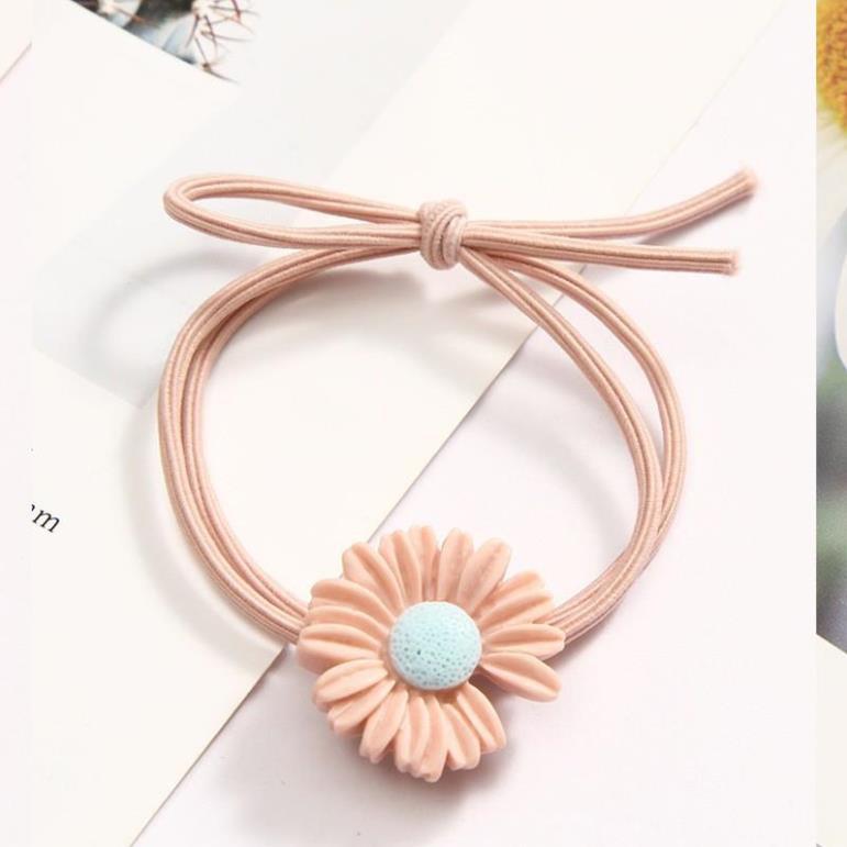 Cột tóc hoa xinh - Dây cột tóc hàn quốc, buộc tóc bé gái co giãn, phụ kiện tóc nữ đẹp C19