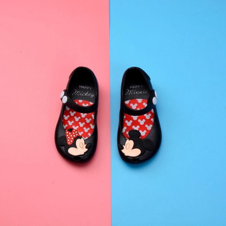 Giày Sandal Hình Chuột Mickey Cho Bé Gái