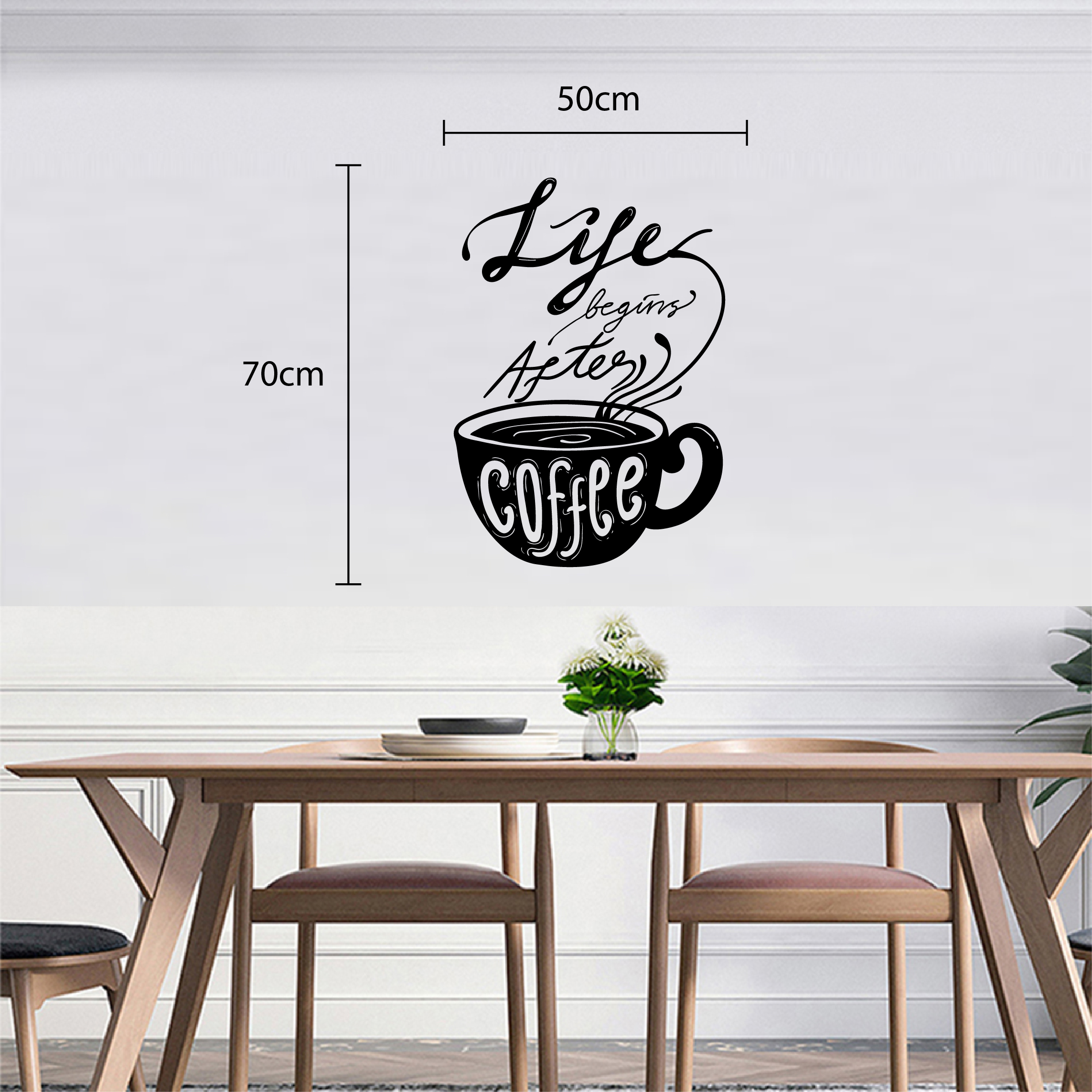 Decal trang trí quán số 5