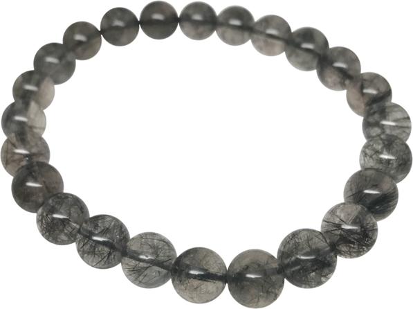 Vòng Tay Đá Thạch Anh Tóc Đen Ám Khói Ngọc Quý Gemstones TA045