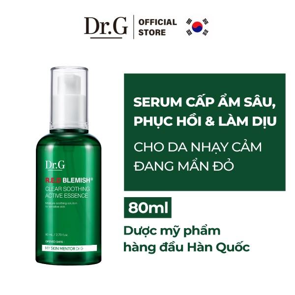 Dr.G Tinh chất làm dịu, phục hồi da và làm đều màu da R.E.D Blemish Clear Soothing Active Essence 80ml