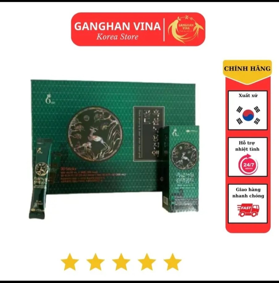 Nước Hồng Sâm Chiết Xuất Hắc Sâm Nhung Hươu KGS