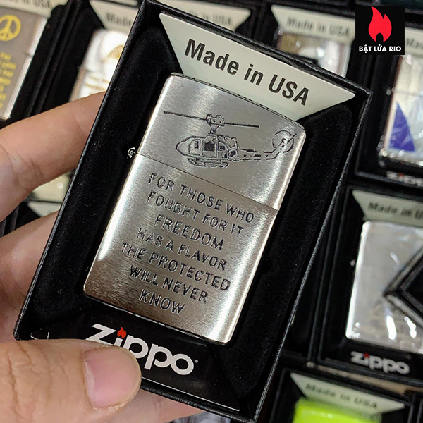 Bật Lửa Zippo 200 Trench Art Freedom Design