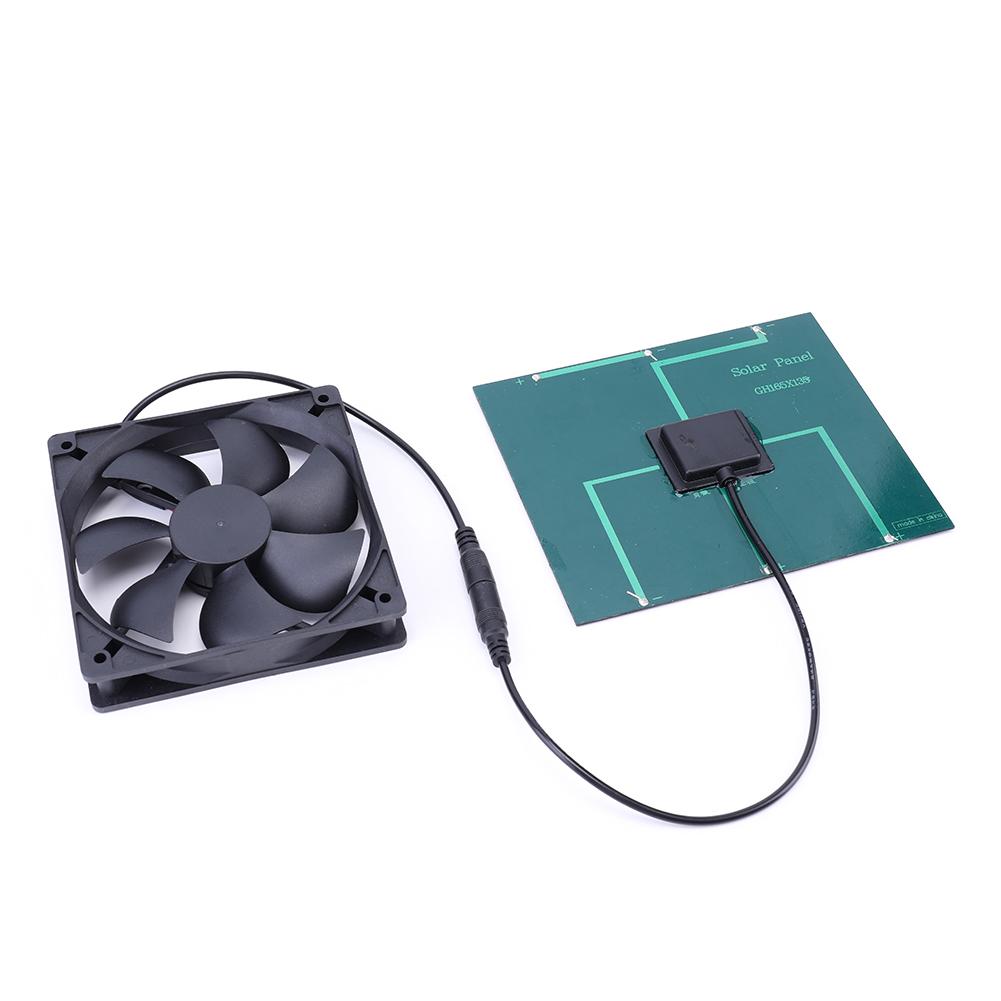 50W 12V Lượng Mặt Trời USB Quạt Mini Quạt Thông Gió Năng Lượng Mặt Trời Hút Cho Chó Gà Nhà Nhà Kính RV Xả Ô Tô Đồ Dùng