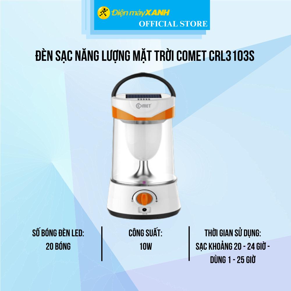 Đèn sạc năng lượng mặt trời Comet CRL3103S