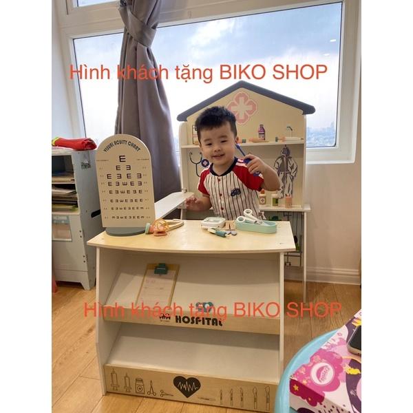Phòng khám đồ chơi gỗ cho bé cao 101cm
