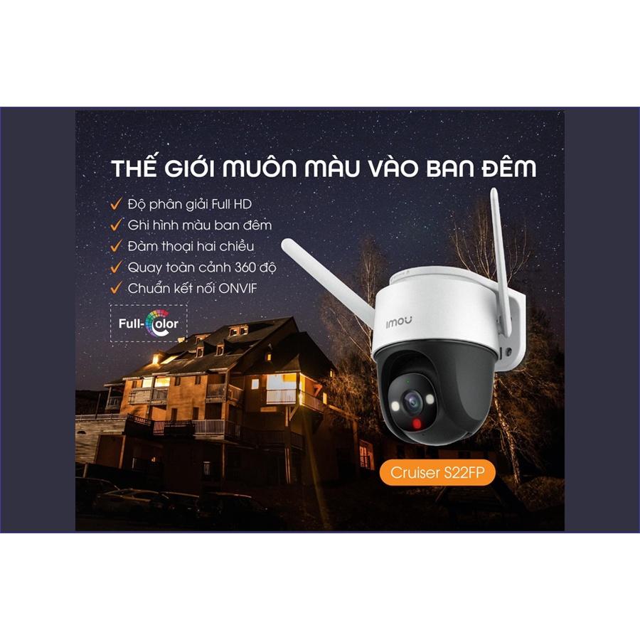 Camera WIFI DAHUA S21FP 1080P 2MP / S42FP 4MP 2K có màu ban đêm, xoay 360 - Hàng chính hãng