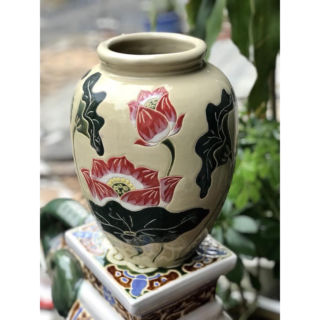 Bình Hoa Sen Gốm Sứ Nam Bộ 30