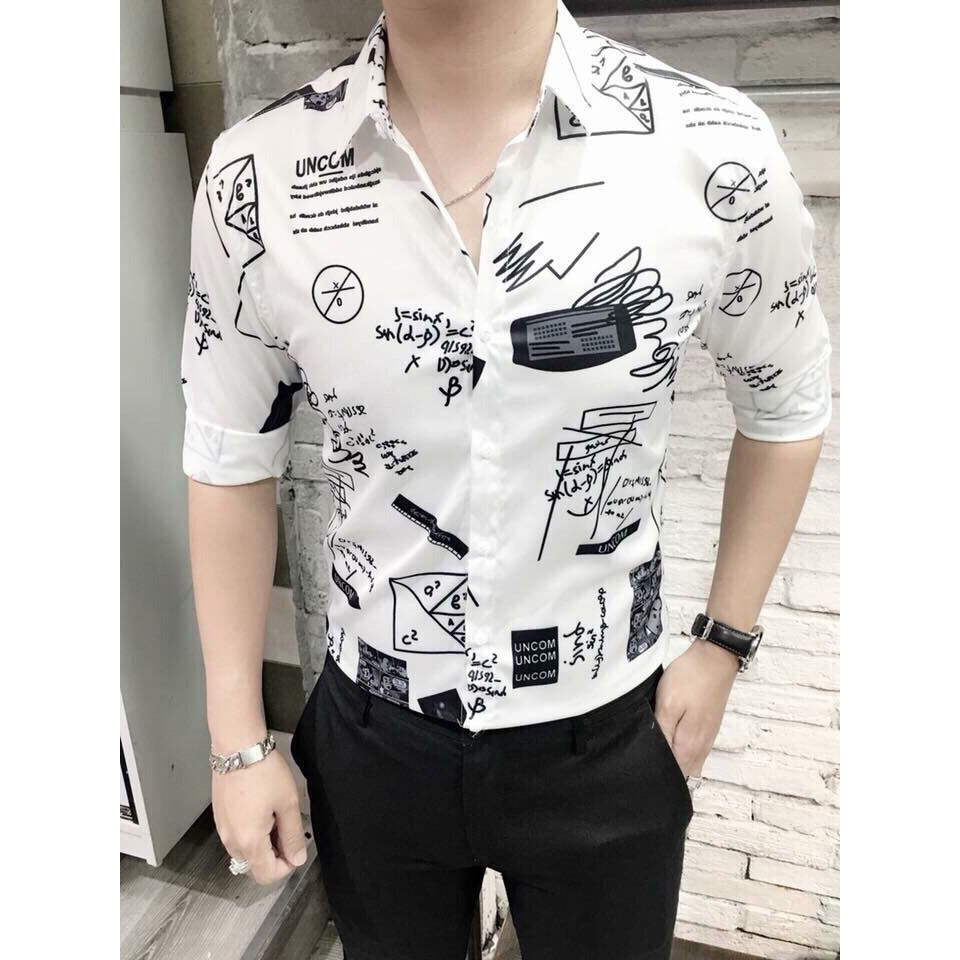 ÁO SƠ MI NAM HỌA TIẾT KHÔNG NHĂN