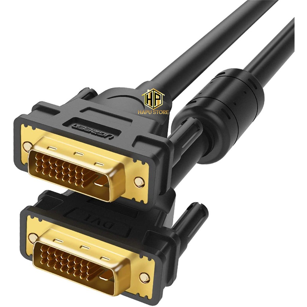 Cáp tín hiệu DVI-D 2 đầu đực dài 5m UGREEN 11608,20m UGREEN 11602 - Hàng chính hãng