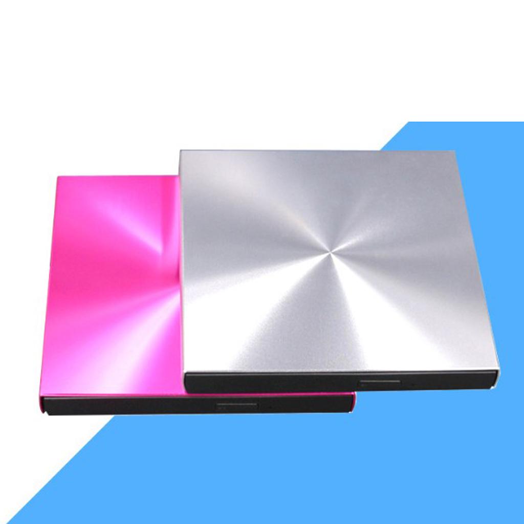 External CD Drive Type C USB 3.0 Portable CD DVD +/-RW Drive Slim DVD/CD ROM Rewriter Burner Writer Compatible with Laptop Desktop PC Windows