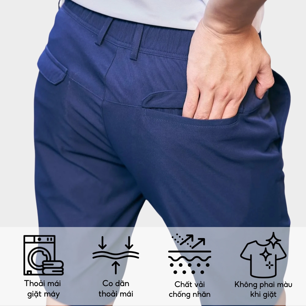 Quần Ngố Kaki Nam Biluxury Dark Purple 6QNKB003TTT