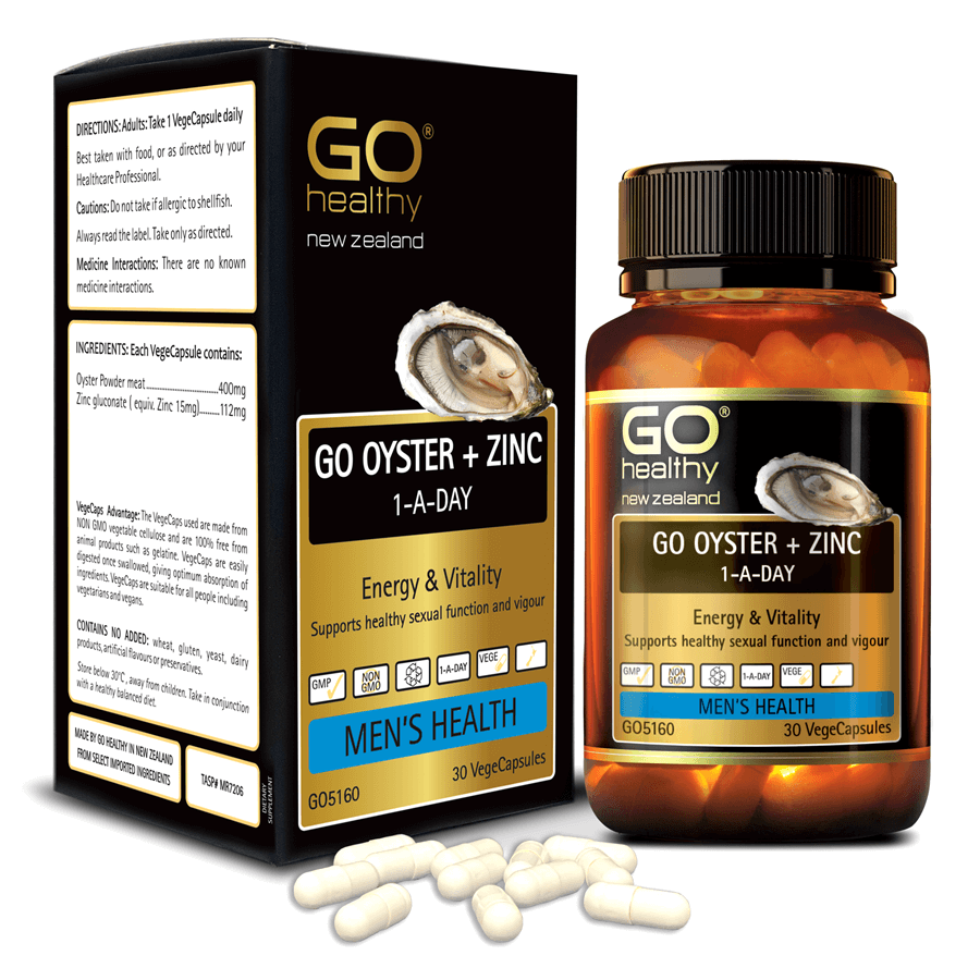 GO OYSTER + ZINC 1-A-DAY 30 VIÊN - Tinh chất hàu nhập khẩu chính hãng GO Healthy New Zealand