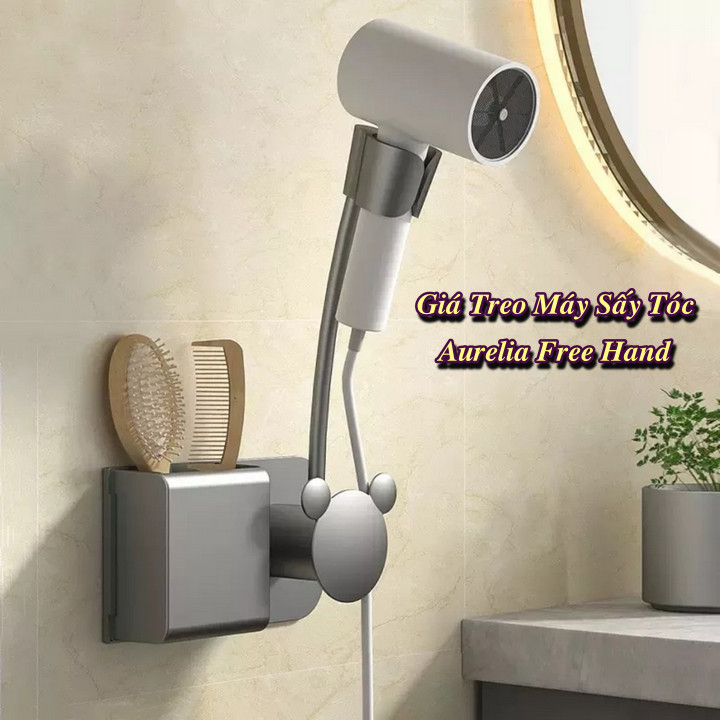 Giá Treo Máy Sấy Tóc Aurelia Free Hand Cao Cấp - Home and Garden