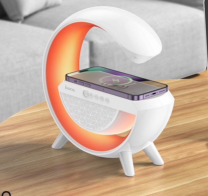 Loa bluetooth chữ G tích hợp đèn ngủ cùng sạc không dây tiện lợi và thông minh nghe nhạc âm thanh sống động - Hàng chính hãng