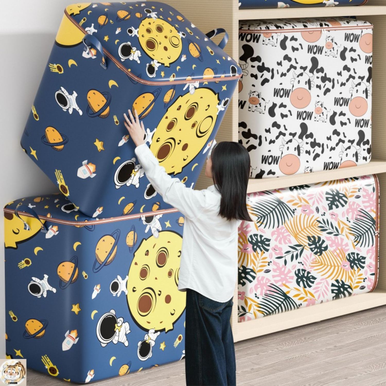 Túi đựng quần áo chăn màn vải canvas không thấm nước, giỏ đựng đồ đa năng ️SIZE TO 100 LÍT️