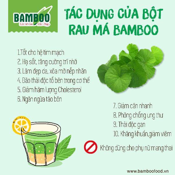 Combo bột cần tây - bột rau má Bamboo nguyên chất, siêu mịn