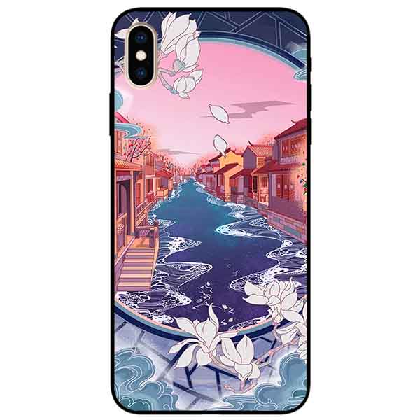 Ốp lưng in cho Iphone Xs Max Mẫu Khung Cảnh