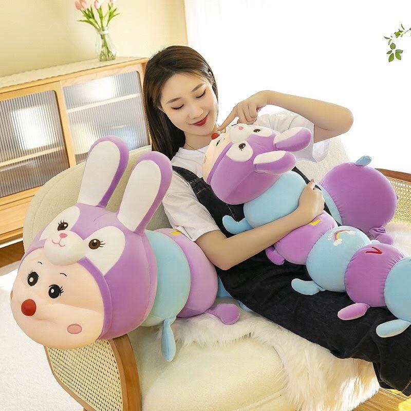 Sâu biến hình thỏ tím - Thú nhồi bông ngộ nghĩnh, đáng yêu