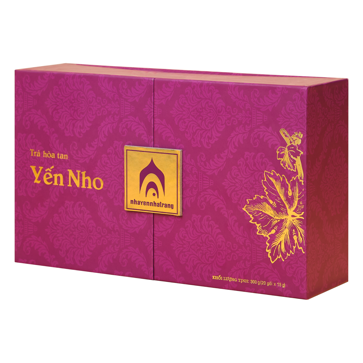 Trà Hòa Tan Yến Nho - Hộp 20 Gói - Trà Thanh Nhiệt - Trà Yến - Nhà Yến Nha Trang - Đặc Sản Nha Trang - Yến Sào Chất Lượng