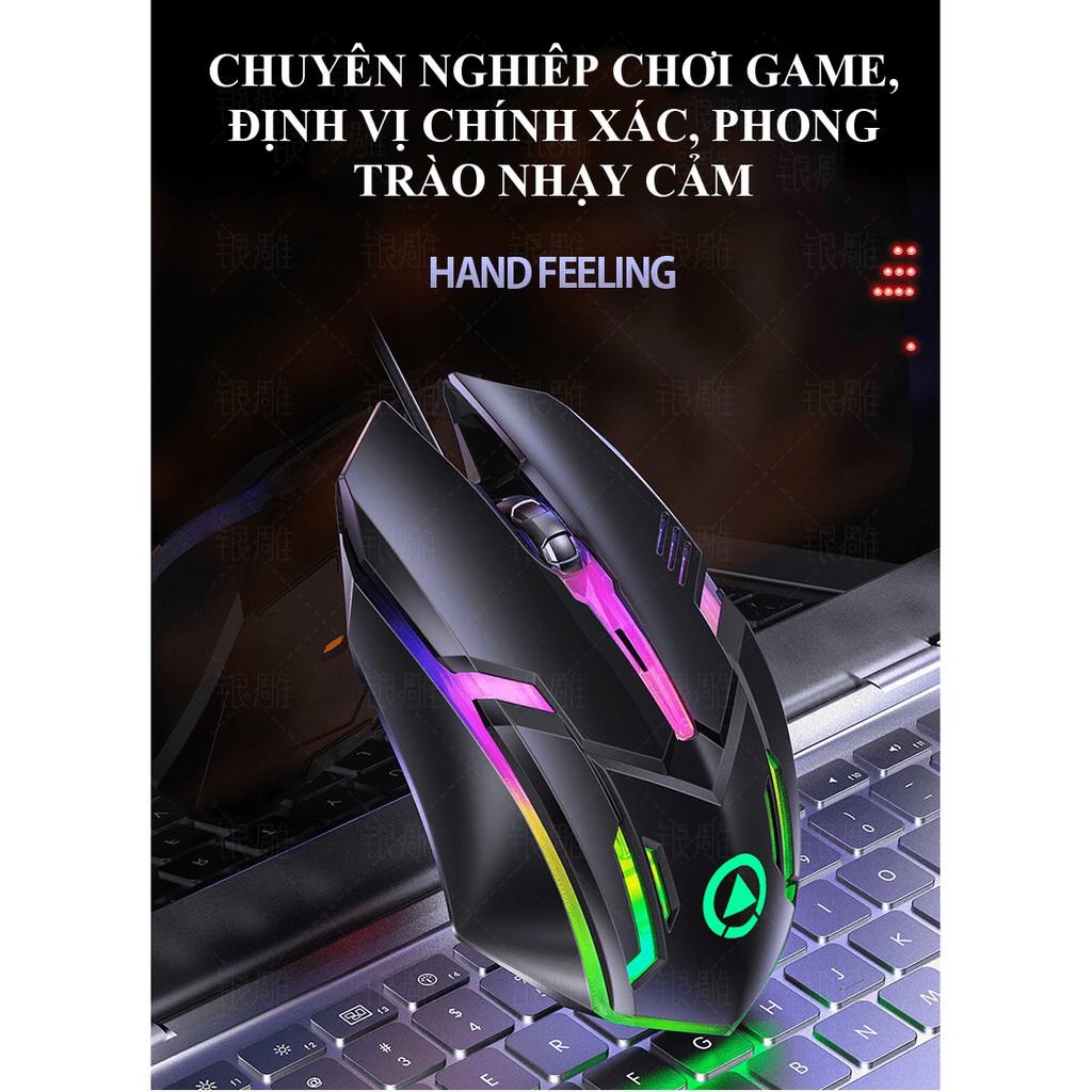 Chuột Game G6 Đèn led RGB màu tự thay đổi.