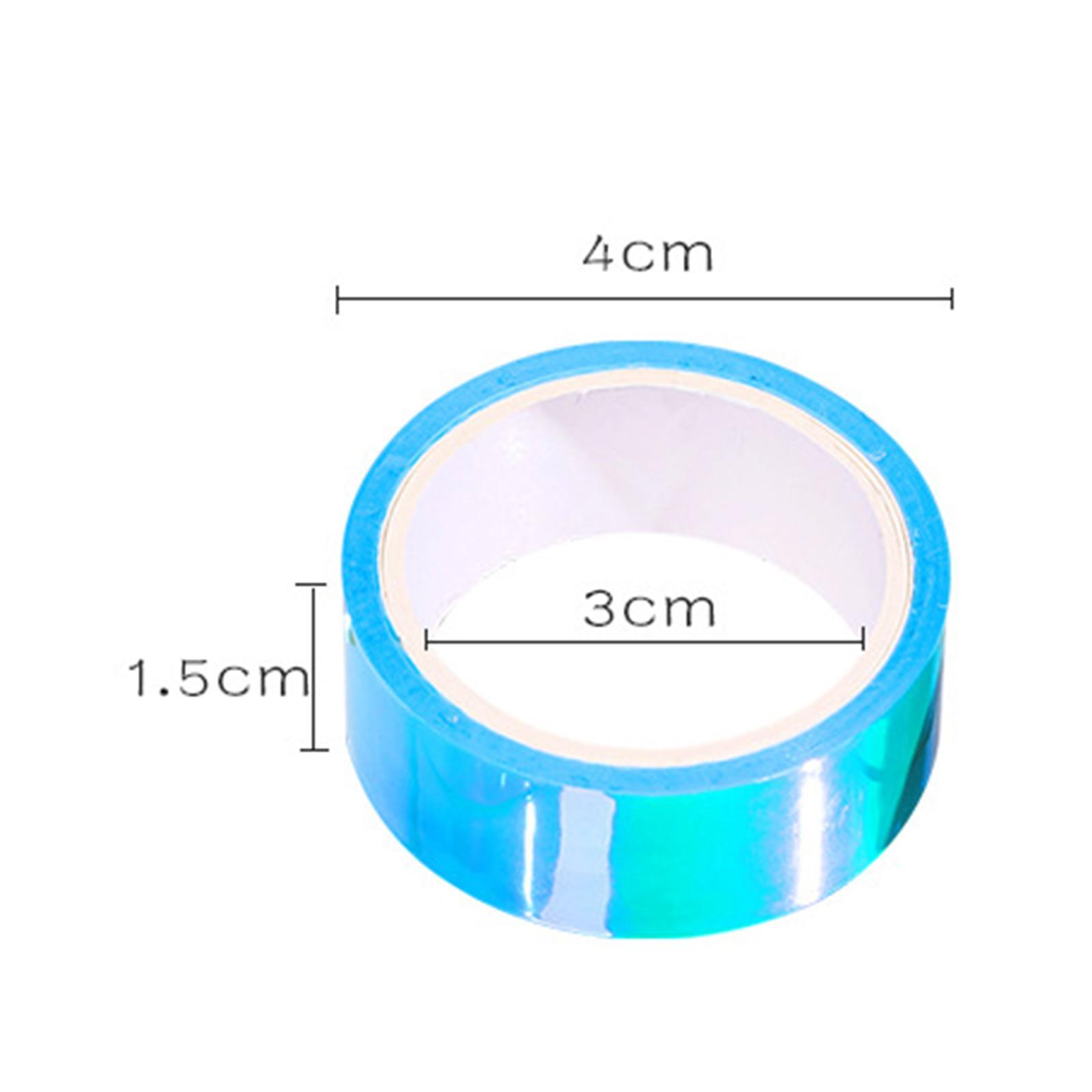 6Roll Washi Tape Set Crafts Glitter Stationery Tape for Festival Decoration