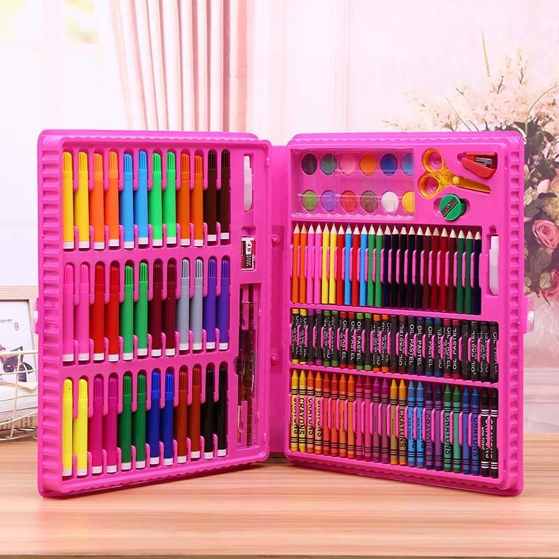 Bút màu 150 chi tiết đặc sắc màu cho bé gái thỏa sức sáng tạo ( màu hồng)-Gia dụng Nam Định