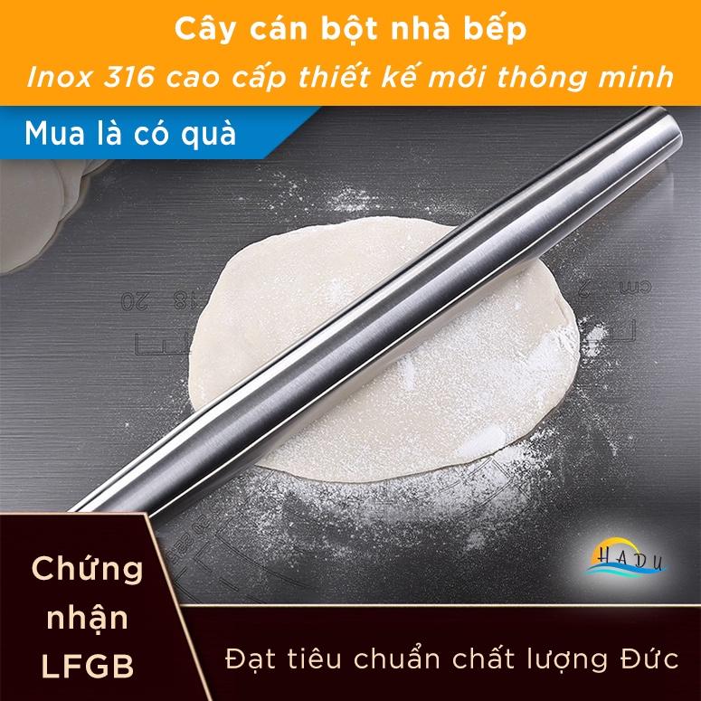 Cây Lăn Bột Làm Bánh Inox 316 Cấu Tạo Thông Minh Chống Dính Đạt Chất Lượng Đức SSGP