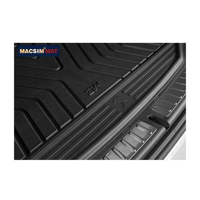 Thảm lót cốp xe ô tô BMW new 3Li 2017+ nhãn hiệu Macsim 3W chất liệu TPE cao cấp màu đen
