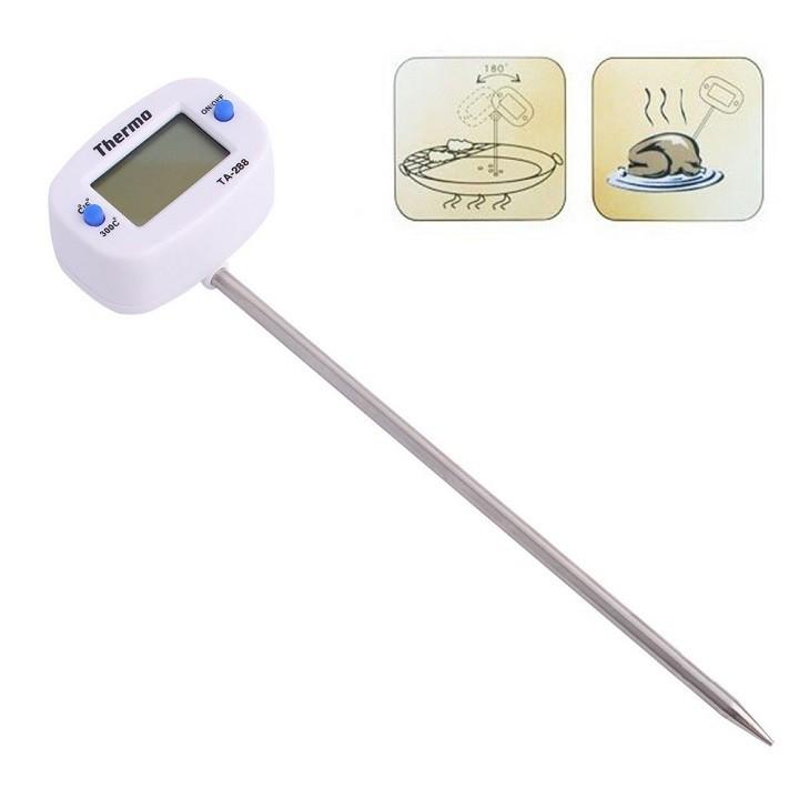 Dụng cụ đo nhiệt độ nước pha sữa, thực phẩm chất liệu thép không gỉ