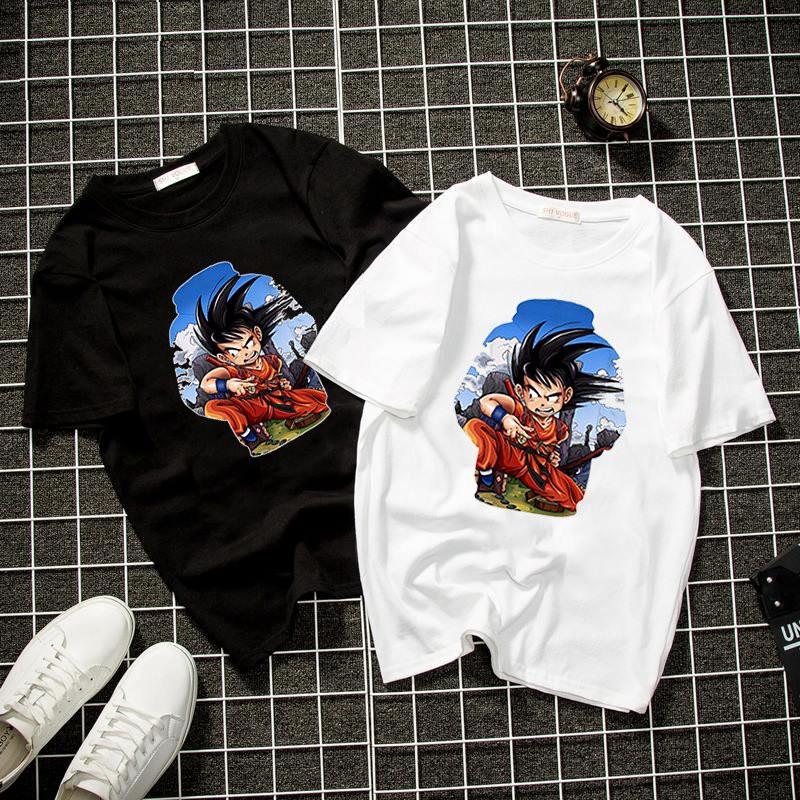 Áo thun form rộng unisex goku cá tính vải dày mịn 2019T22028
